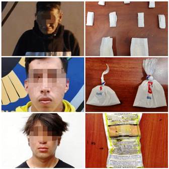 Tres detenidos con cocaína y marihuana en operativos contra microtráfico