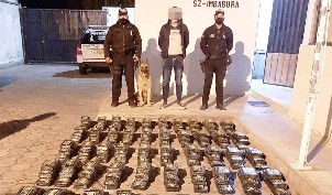 400 paquetes de cocaína incautados en control policial de Tababuela