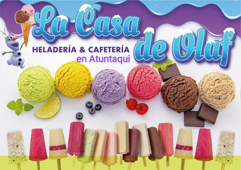 En ‘La Casa de Olaf’ encuentra helados de varios sabores