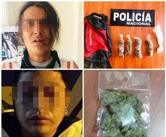 En Imbabura tres detenidos y droga decomisada