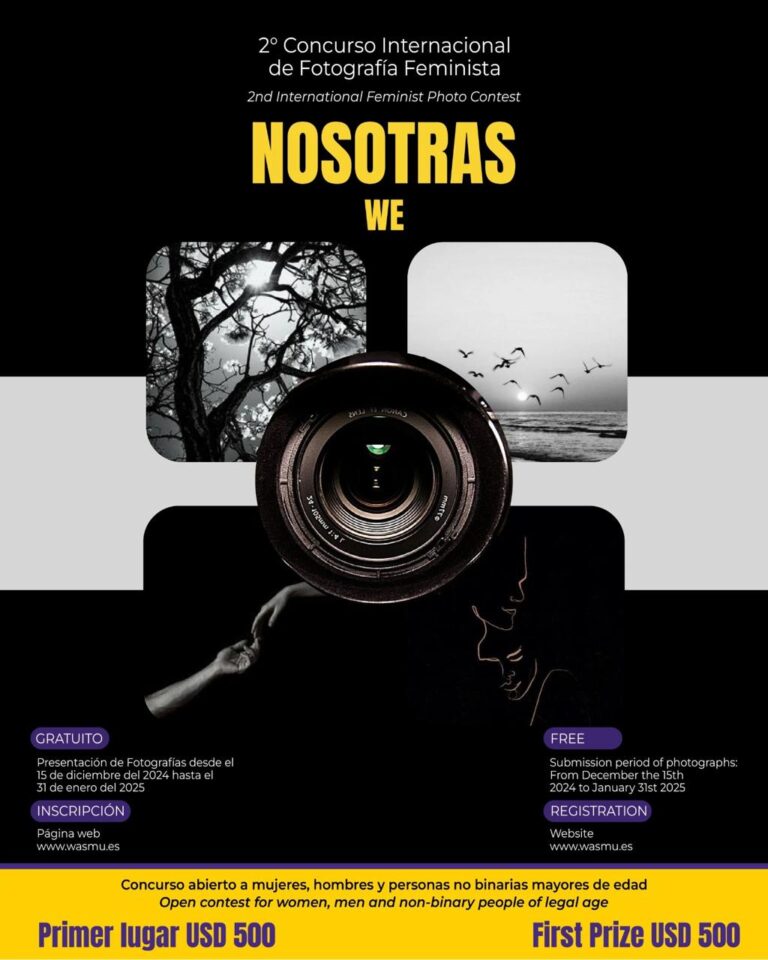 PARTICIPA EN EL 2° CONCURSO INTERNACIONAL DE FOTOGRAFÍA FEMINISTA “NOSOTRAS'»