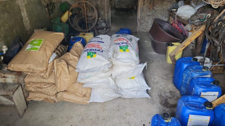 POLICÍA NACIONAL INCAUTA QUÍMICOS Y ARMAS UTILIZADAS EN MINERÍA ILEGAL EN IMBABURA