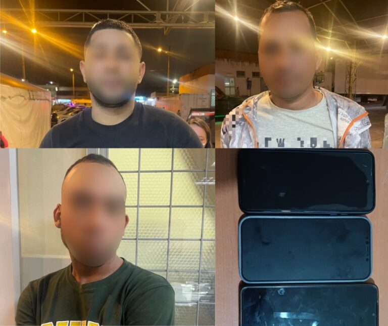 APREHENSIÓN DE TRES SUJETOS POR EL DELITO DE EXTORSIÓN EN IBARRA