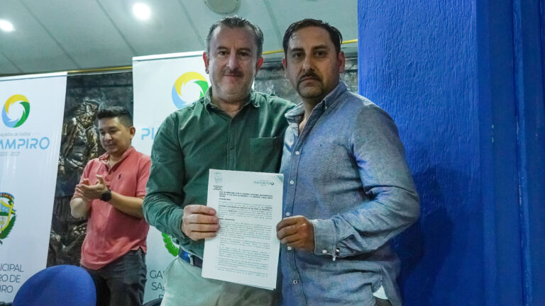 LA ALCALDÍA DE TODOS, FIRMA CONVENIO PARA LA CONSTRUCCIÓN DE PUENTE EN QUEBRADA DE LA COMUNIDAD DE SANTA ROSA