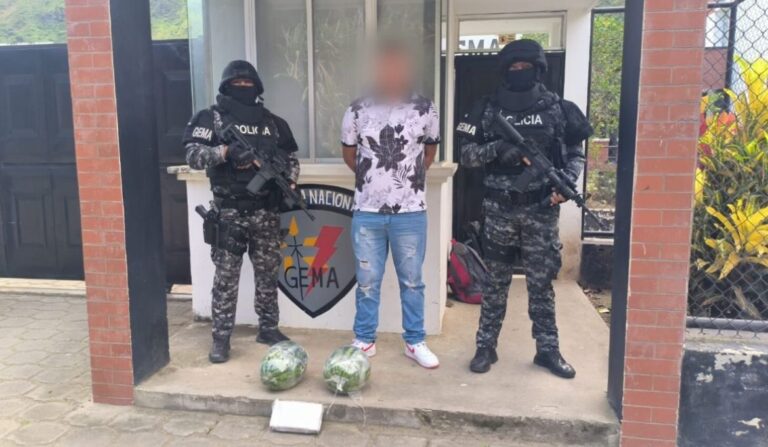 POLICÍA APREHENDIÓ A TRES PERSONAS POR TRÁFICO ILÍCITO DE SUSTANCIAS SUJETAS A FISCALIZACIÓN OCULTAS EN FRUTAS