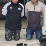 DOS CIUDADANOS APREHENDIDOS POR EL PRESUNTO DELITO DE EXTORSIÓN EN IMBABURA