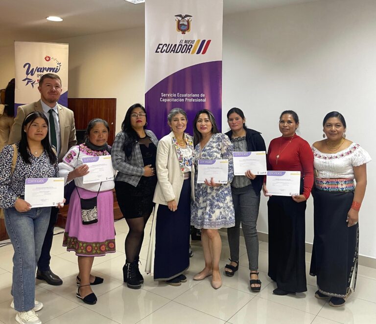 195 RAZONES PARA CREER: WARMI IMBABURA ILUMINA EL FUTURO DE MUJERES Y JÓVENES CON CAPACITACIONES QUE TRANSFORMAN VIDAS