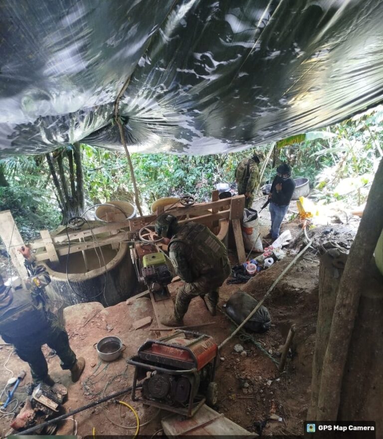 DURO GOLPE CONTRA LA MINERÍA ILEGAL EN IMBABURA