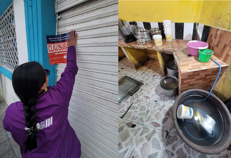 ARCSA CLAUSURA CEVICHERÍA EN EL CENTRO DE IBARRA POR INCUMPLIR NORMATIVA SANITARIA