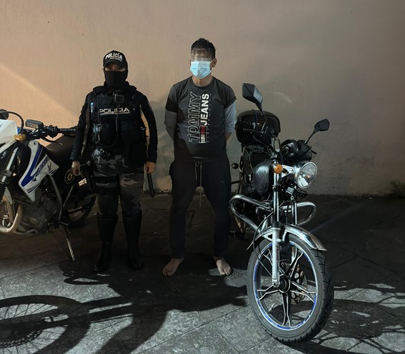 RECUPERACIÓN DE MOTOCICLETA ROBADA